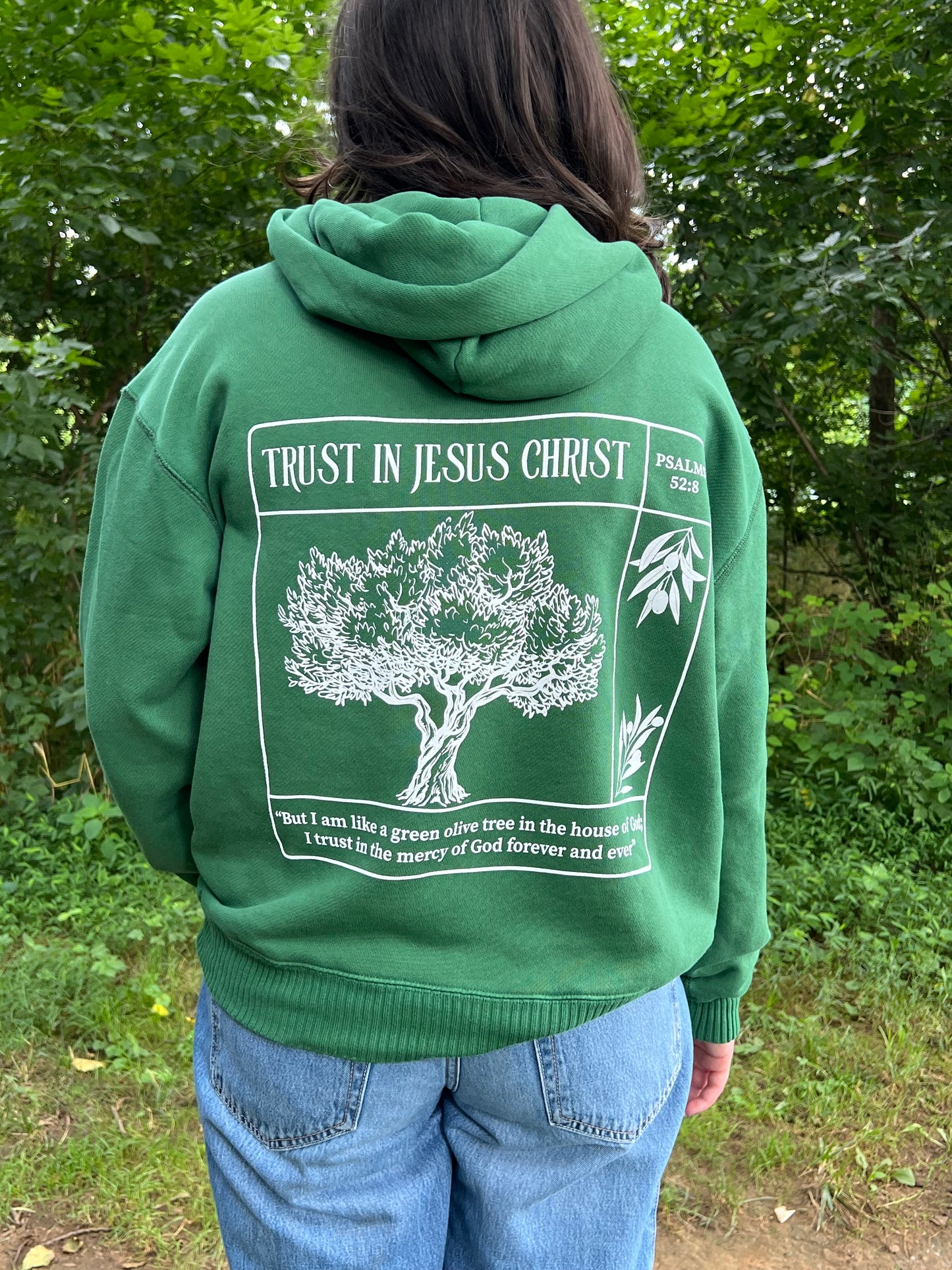Trust in Jesus 100% Organic Cotton hoodie