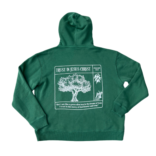 Trust in Jesus 100% Organic Cotton hoodie