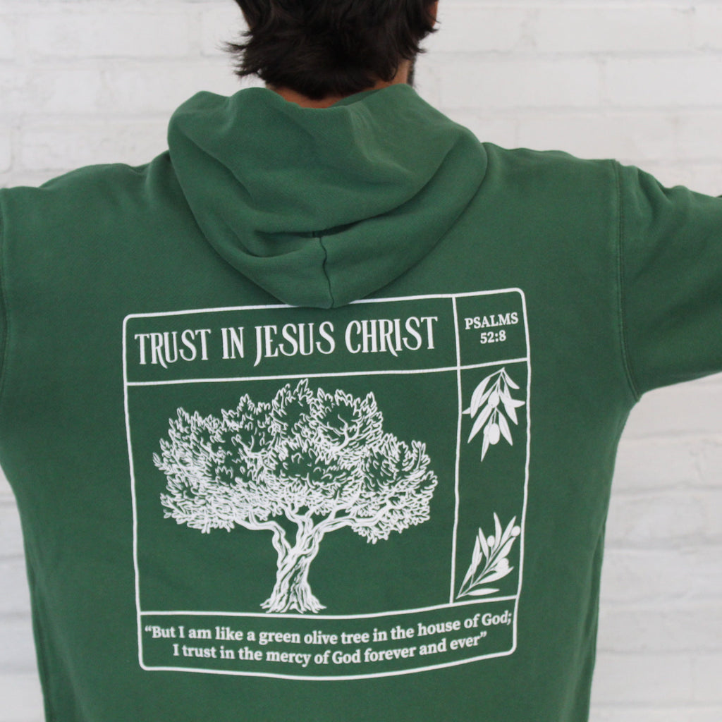 Trust in Jesus 100% Organic Cotton hoodie