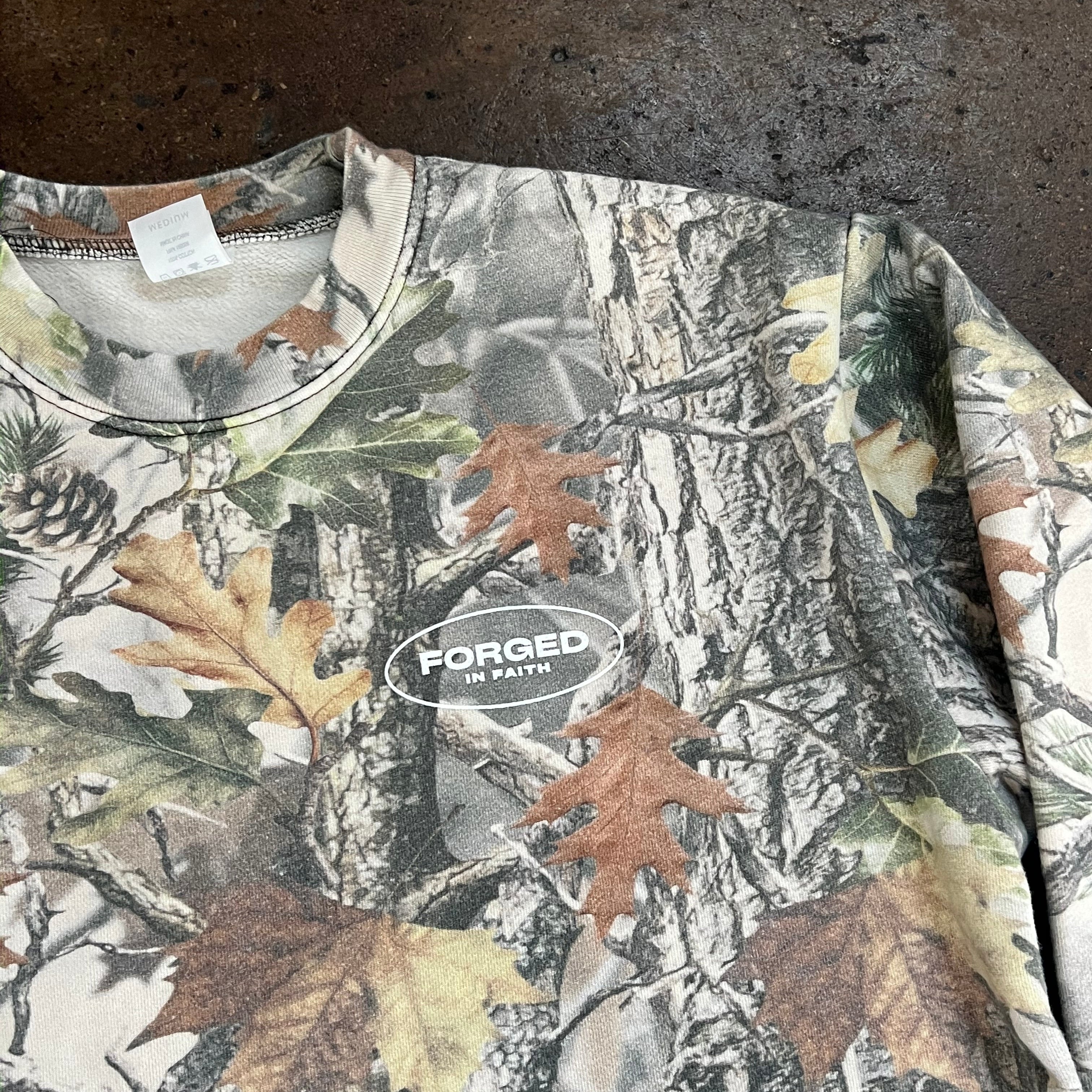 100% Cotton Camoflouge 'Fear The Lord, Not The World' Sweatshirt