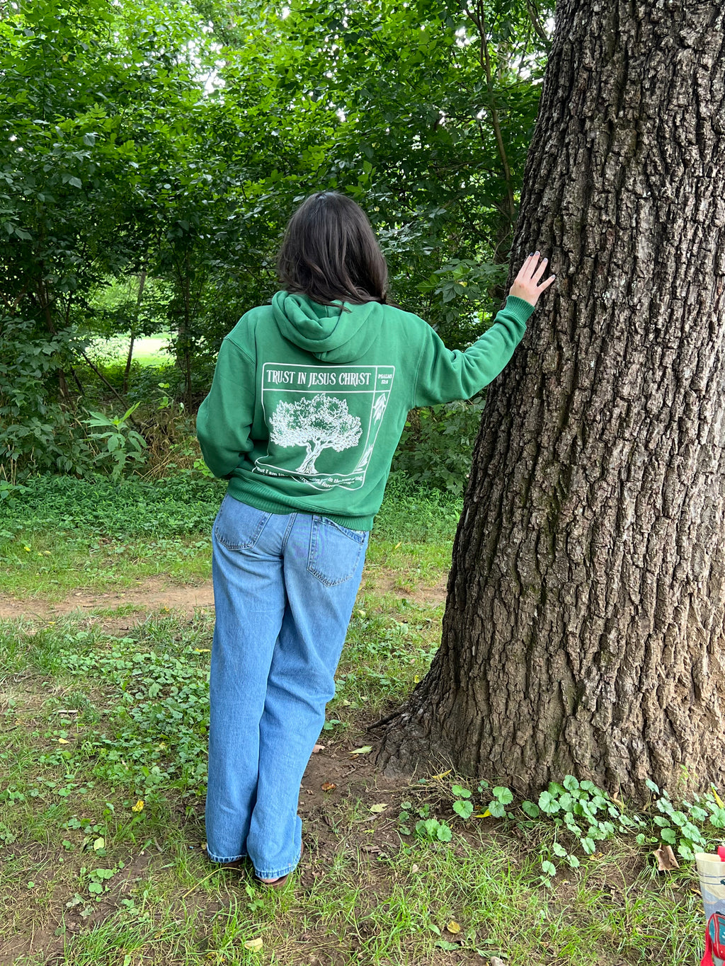 Trust in Jesus 100% Organic Cotton hoodie