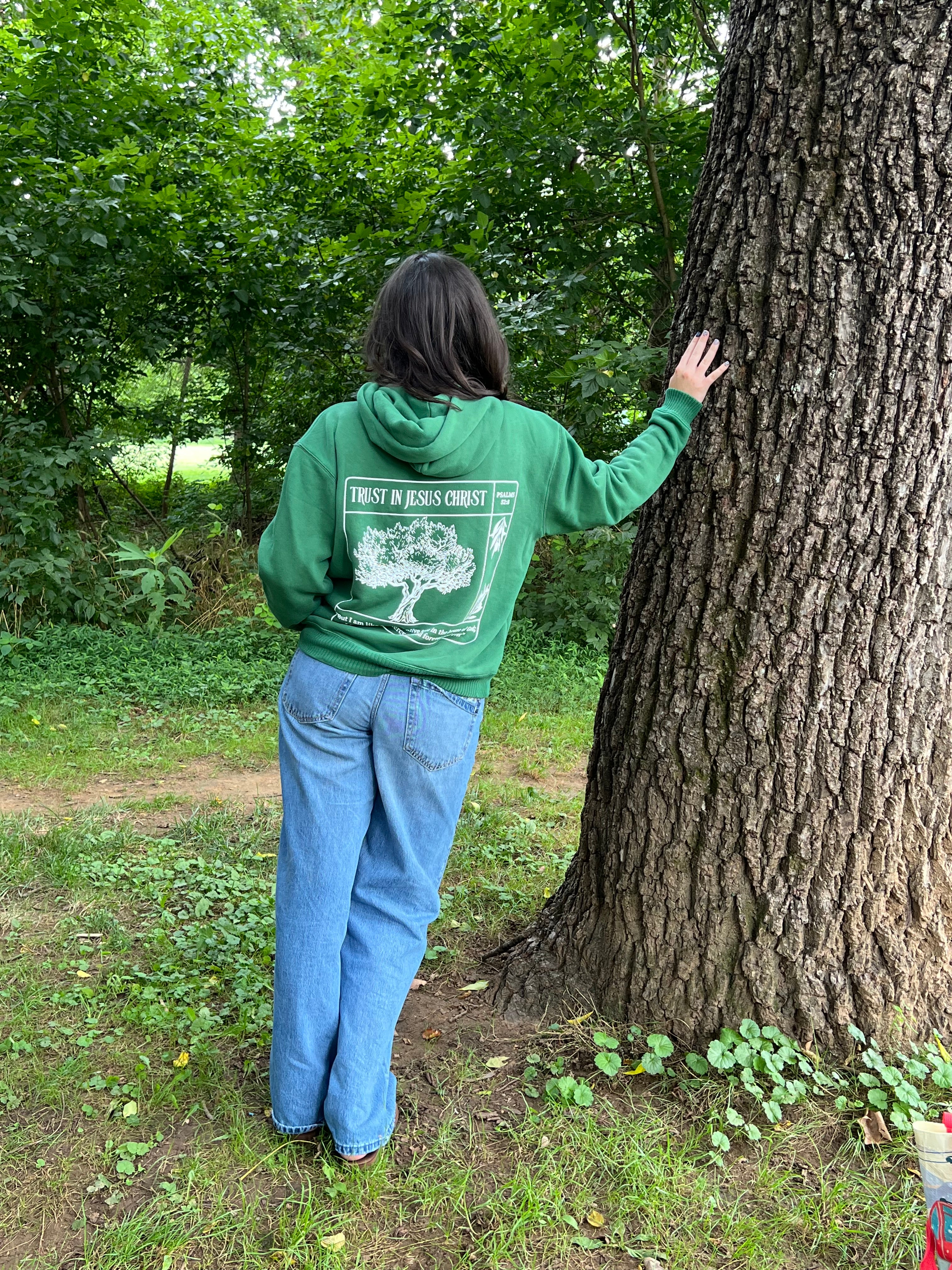 Trust in Jesus 100% Organic Cotton hoodie