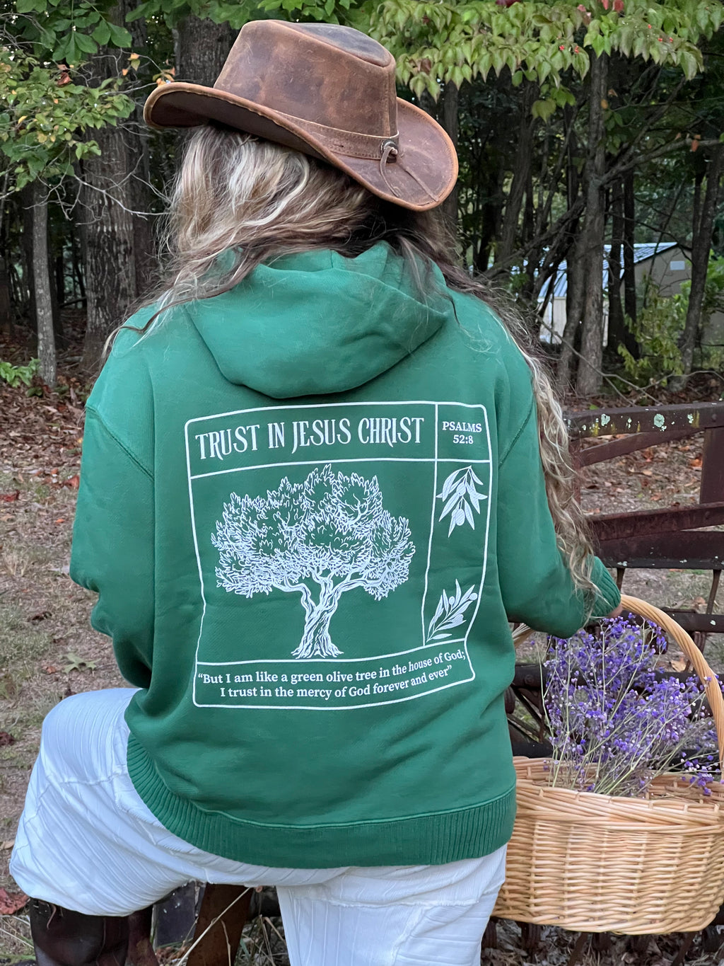 Trust in Jesus 100% Organic Cotton hoodie